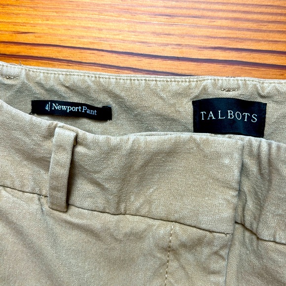 Talbots Newport Pants size 4 khaki - Picture 3 of 7